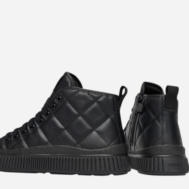 Sneakersy młodzieżowe dziewczęce wysokie Geox J Laquinny Girl J56M3F-000BC-C9999 35 Czarne (8058192519987) - obraz 5