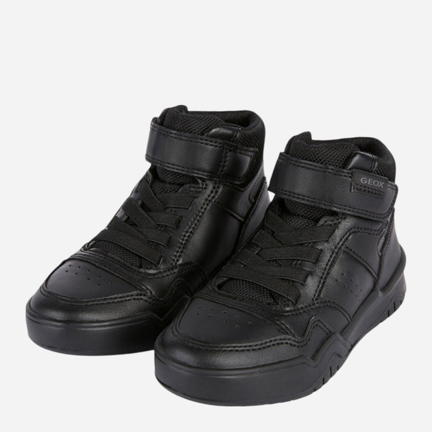 Sneakersy młodzieżowe chłopięce wysokie Geox J Perth Boy J367RF-0FE8V-C9999 35 Czarne (8056206230439) - obraz 4