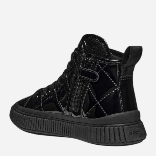 Sneakersy młodzieżowe dziewczęce wysokie Geox J Laquinny Girl J56M3F-000HH-C9999 37 Czarne (8058192520129) - obraz 3