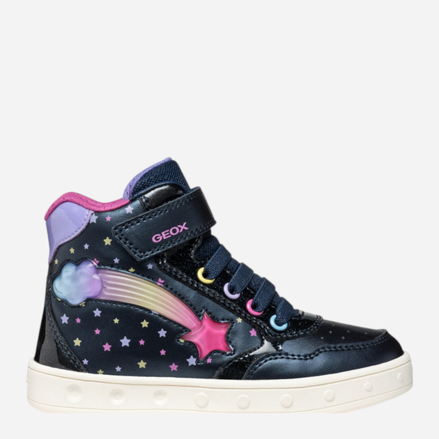 Sneakersy dziecięce wysokie dla dziewczynki Geox J Skylin Girl J568WB-0PVKC-C4243 26 Granatowe (8058192430411) - obraz 1