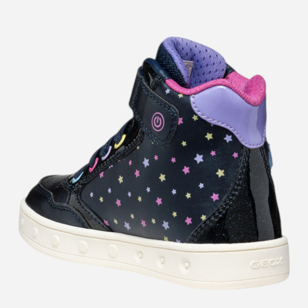 Sneakersy dziecięce wysokie dla dziewczynki Geox J Skylin Girl J568WB-0PVKC-C4243 33 Granatowe (8058192430473) - obraz 3