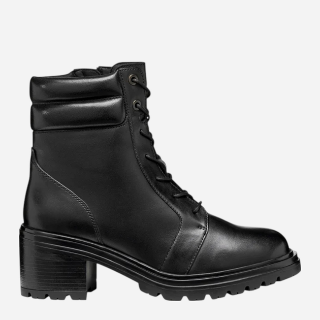 Trzewiki damskie skórzane Geox D Damiana D56QCC-043TU-C9999 39.5 Czarne (8058192444937) - obraz 1