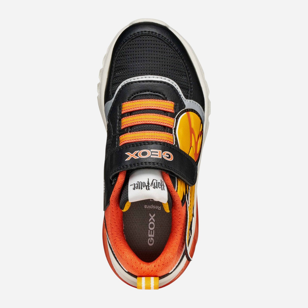 Buty sportowe chłopięce na rzepy świecące Geox J Ciberdron Boy J56LBH-054FU-C0038 31 Czarne (8058192455629) - obraz 5