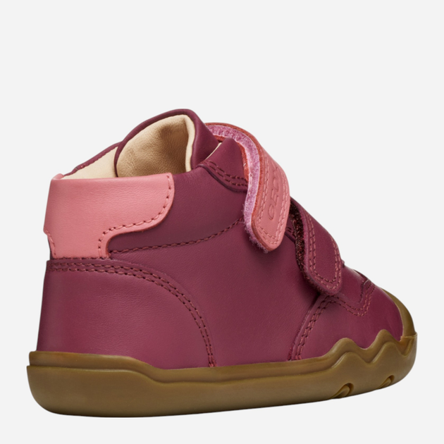Дитячі демісезонні черевики для дівчинки Geox B Steppieup Girl B5663C-00085-C8H8F 25 Бордові (8058192465581) - зображення 4
