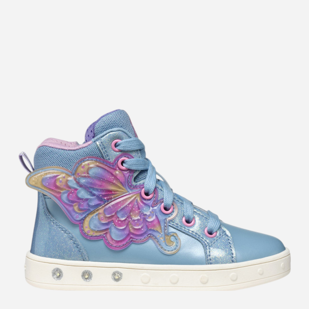 Sneakersy dziecięce wysokie dla dziewczynki Geox J Skylin Girl J568WA-0NFKC-C4Y0G 25 Błękitne (8058192524929) - obraz 1