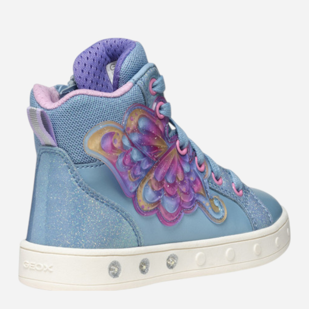 Sneakersy dziecięce wysokie dla dziewczynki Geox J Skylin Girl J568WA-0NFKC-C4Y0G 34 Błękitne (8058192525001) - obraz 4