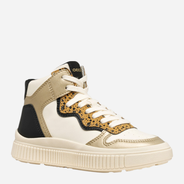 Sneakersy młodzieżowe dziewczęce wysokie Geox J Laquinny Girl J56M3B-054AJ-C1M2U 35 Beżowe (8058192518980) - obraz 2