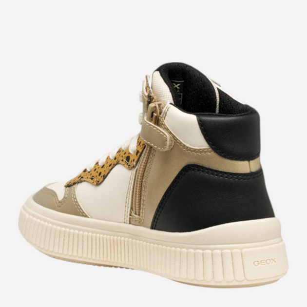 Sneakersy młodzieżowe dziewczęce wysokie Geox J Laquinny Girl J56M3B-054AJ-C1M2U 37 Beżowe (8058192519000) - obraz 3