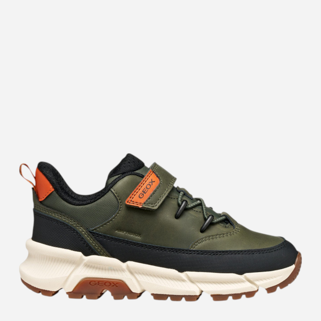 Buty sportowe chłopięce na rzepy Geox J Flexyper Plus Boy J56LCA-0MEFU-C3009 32 Khaki (8058192429736) - obraz 1