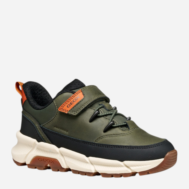 Buty sportowe chłopięce na rzepy Geox J Flexyper Plus Boy J56LCA-0MEFU-C3009 32 Khaki (8058192429736) - obraz 2