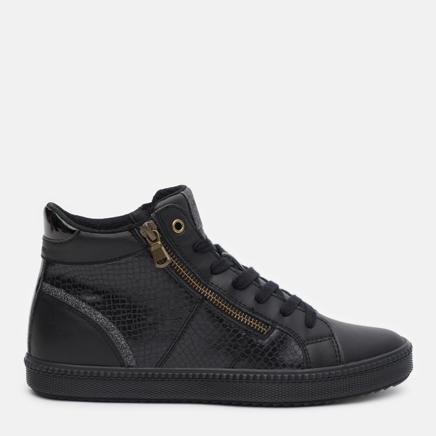 Sneakersy damskie wysokie Geox D Blomiee D166HB-00454-C9999 37 Czarne (8050036166913) - obraz 1