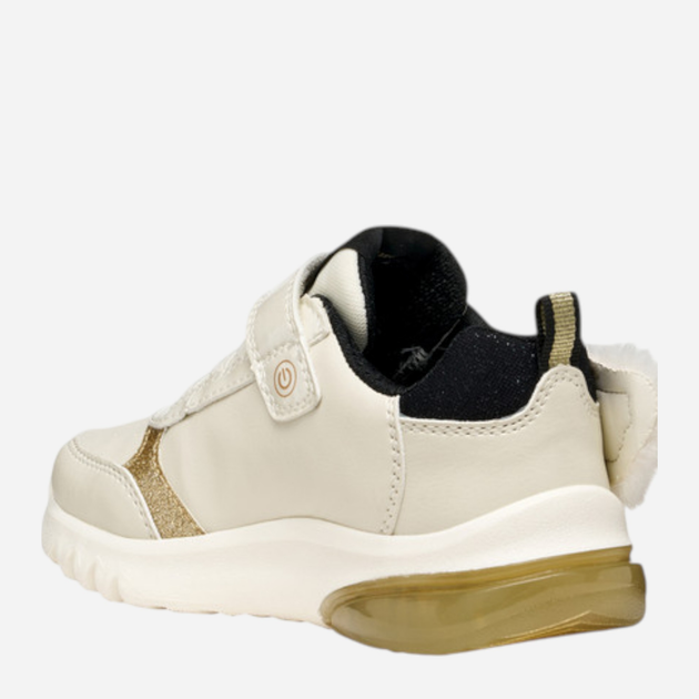 Sneakersy dziecięce dla dziewczynki na rzepy Geox J Ciberdron Girl J56LPA-0BCKN-C1M2U 24 Białe (8058192455704) - obraz 3