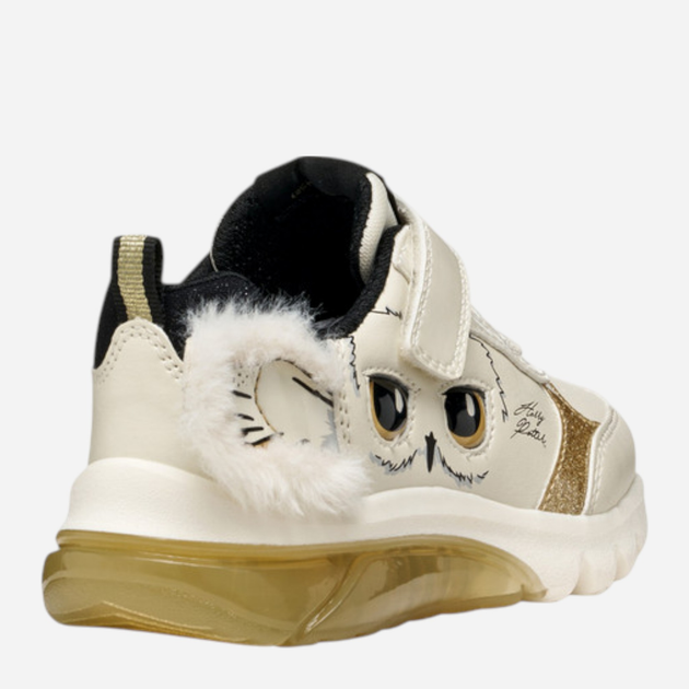 Sneakersy dziecięce dla dziewczynki na rzepy Geox J Ciberdron Girl J56LPA-0BCKN-C1M2U 24 Białe (8058192455704) - obraz 4