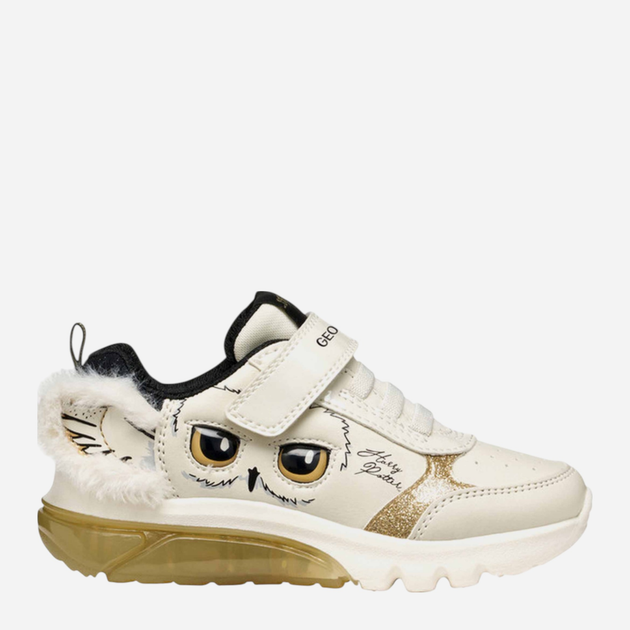 Sneakersy dziecięce dla dziewczynki na rzepy Geox J Ciberdron Girl J56LPA-0BCKN-C1M2U 35 Białe (8058192455803) - obraz 1