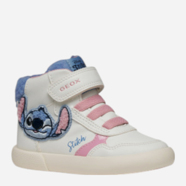 Sneakersy dziecięce wysokie dla dziewczynki Geox B Gisli Girl B561MF-0BCBH-C1206 22 Białe (8058192421679) - obraz 2