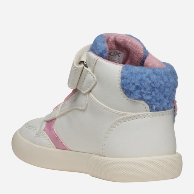 Sneakersy dziecięce wysokie dla dziewczynki Geox B Gisli Girl B561MF-0BCBH-C1206 27 Białe (8058192421723) - obraz 3