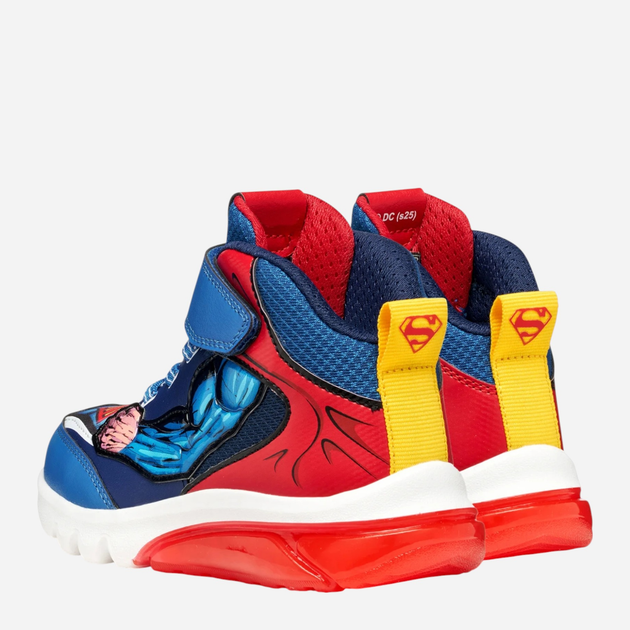 Buty sportowe młodzieżowe chłopięce za kostkę, świecące, zapinane na rzepy Geox J Ciberdron Boy J56LBF-0BC14-C0200 25 Niebieskie (8058192456268) - obraz 3