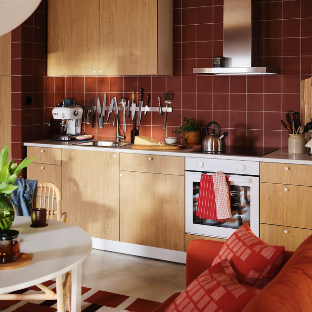 Набор полотенец кухонных, 4 шт, красно-бежевый в полоску, 45x60 см IKEA RINNIG 306.099.06 - Фото 5 Набор полотенец кухонных, 4 шт, красно-бежевый в полоску, 45x60 см IKEA RINNIG 306.099.06 - изображение 5