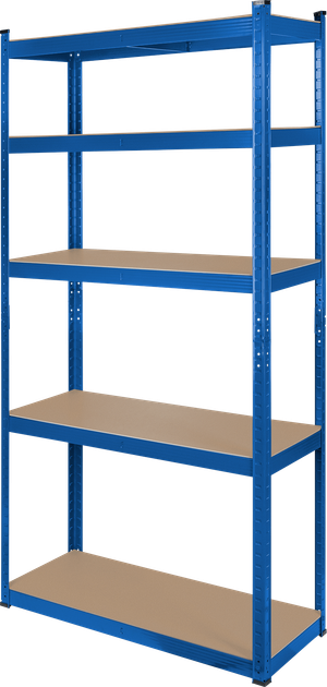 Regał metalowy Rebel RB-1251BL 180 x 90 x 40 cm Niebieski (5901890104029) - obraz 4