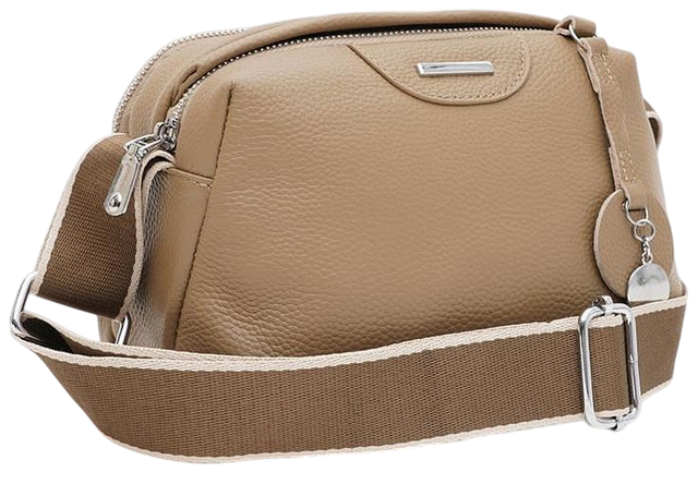 Жіноча шкіряна сумка Borsa Leather стильна сумка через плече з натуральної шкіри 54195 - зображення 4