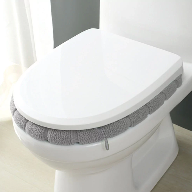 М'який чохол-грілка на сидіння унітазу Toilet Seat Cover Beige - Фото 4 М'який чохол-грілка на сидіння унітазу Toilet Seat Cover Beige - изображение 4