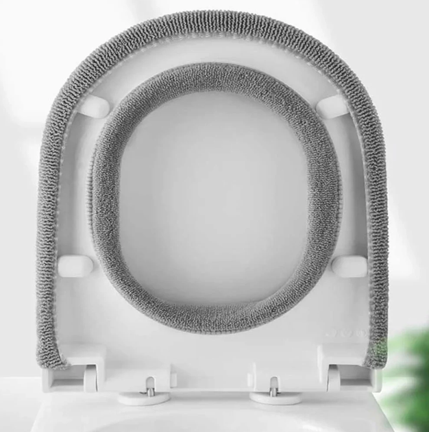М'який чохол-грілка на сидіння унітазу Toilet Seat Cover Beige - Фото 5 М'який чохол-грілка на сидіння унітазу Toilet Seat Cover Beige - изображение 5