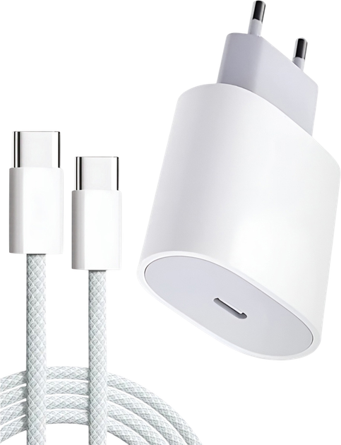 Зарядний пристрій Foxconn 35 Вт Type-C White для Apple ipad iphone 15 16 17 pro max plus mini (4821100000081) - Фото 1 Зарядний пристрій Foxconn 35 Вт Type-C White для Apple ipad iphone 15 16 17 pro max plus mini (4821100000081) - зображення 1