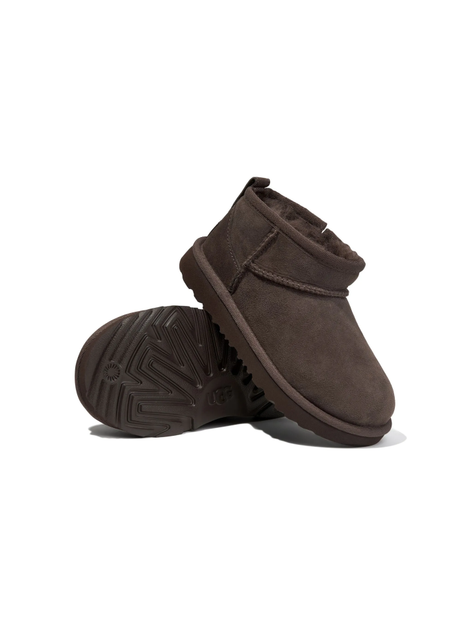Жіночі уггі Ультра Міні Темно-Коричневі Замшеві UGG Classic Ultra Mini Chocolate Suede (41, темно коричневий) - изображение 4