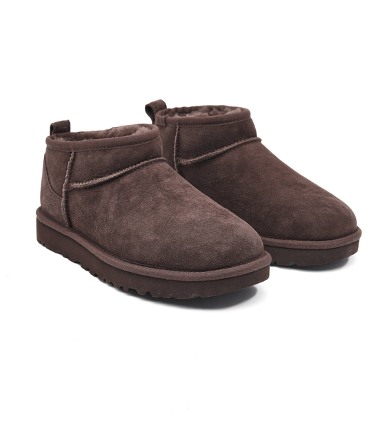 Жіночі уггі Ультра Міні Темно-Коричневі Замшеві UGG Classic Ultra Mini Chocolate Suede (41, темно коричневий) - изображение 5