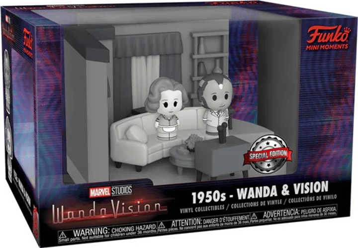 Zestaw Funko Mini Moments Marvel Studios WandaVision Living Room 1950s Wanda & Vision 60664 (889698606646) - obraz 1