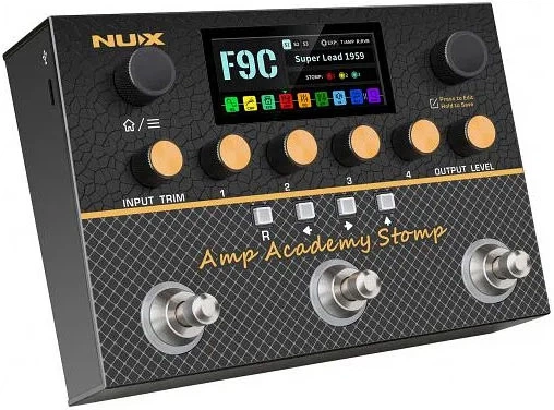NUX Amp Academy stumcdonaldc Гитарный процессор эффектов NUX Amp Academy Stomp – фото