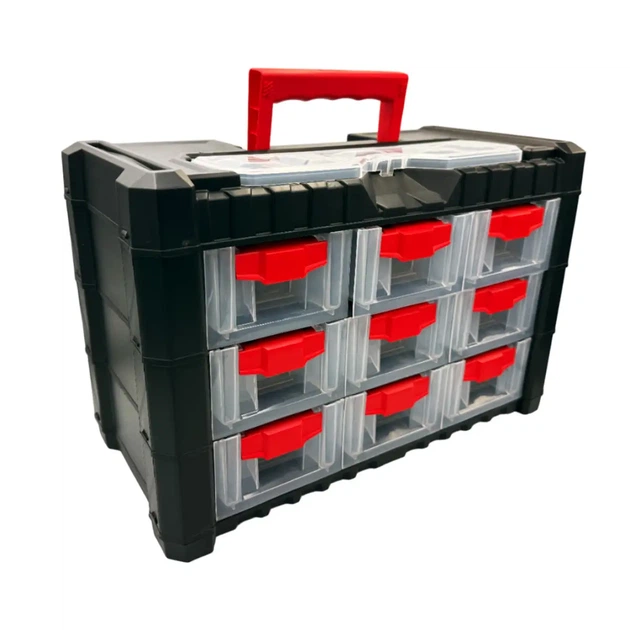 Органайзер для інструментів Multicase Cargo 30 400х200х260 (9 секцій) Haisser 90142 - зображення 2