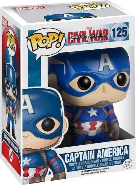 Figurka Funko Pop! Bobble Marvel Captain America CW Captain America 7223 (849803072230) - obraz 1