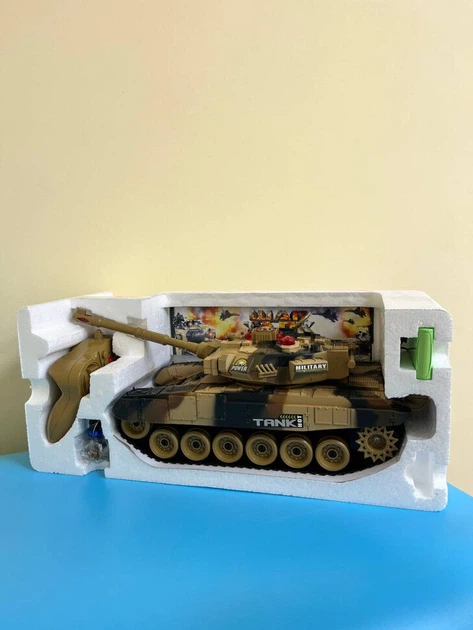 Танк на радіокеруванніBambi 9995(Sand) звук, світло, рухома кабіна - изображение 3