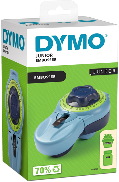 Drukarka etykiet Dymo Junior Embosser Blue (2174602) - obraz 3