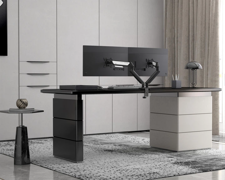 Uchwyt na dwa monitory 17-32" Anda Seat Stealth II Duo Black-White (AD-W-A6D-2S-BW) - obraz 8