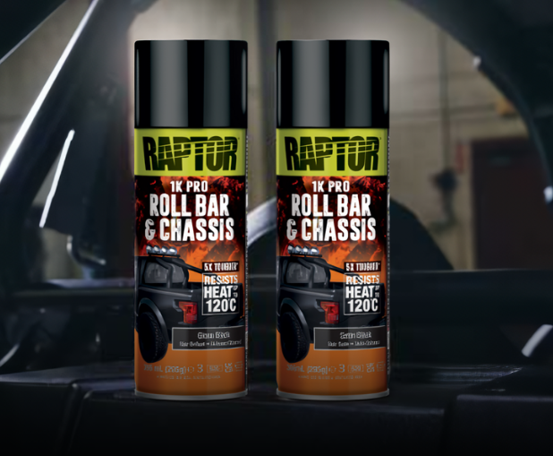 Защитное покрытие Raptor™ 1K PRO для рам и шасси Roll Bar 120°C Черное глянцевое 366 мл - Фото 2 Защитное покрытие Raptor™ 1K PRO для рам и шасси Roll Bar 120°C Черное глянцевое 366 мл - изображение 2