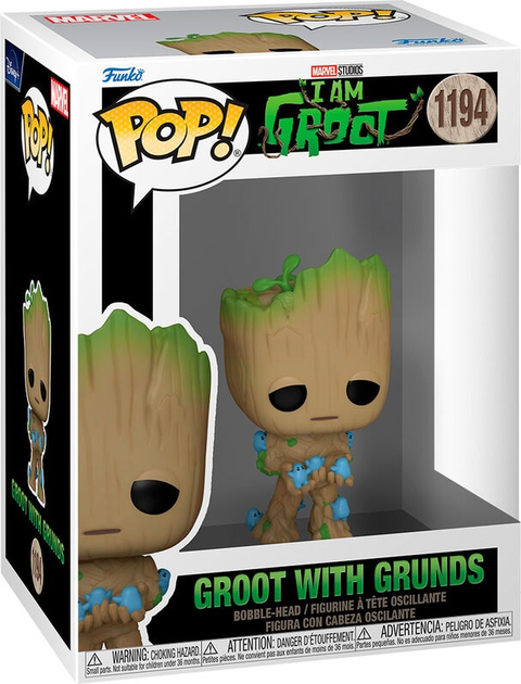 Фігурка Funko Pop! Marvel I am Groot Groot with Grunds 9 см (889698706520) - зображення 1