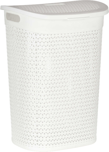 Kosz na pranie Kipit Breeze Line biały 60 l (8430852597038) - obraz 1