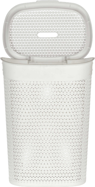 Kosz na pranie Kipit Breeze Line biały 60 l (8430852597038) - obraz 2