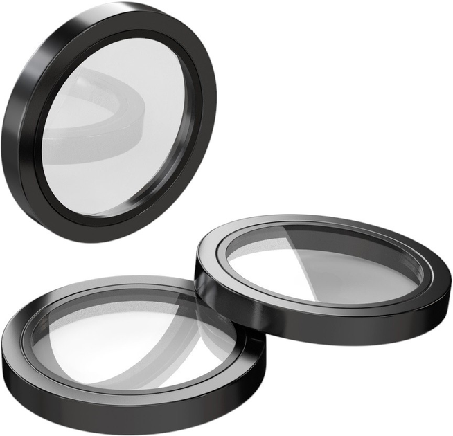 Захисне скло Etteri Camera Lens Protector для Apple iPhone 15 Pro / 15 Pro Max Black (5907504523767) - зображення 1