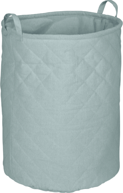 Кошик для білизни Wenko Tom Tailor стьобаний зелений 67 л (4008838392126) - зображення 1
