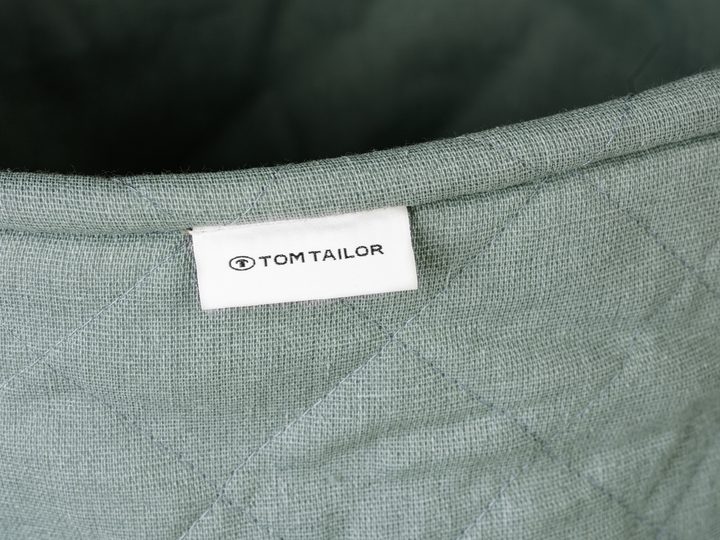 Кошик для білизни Wenko Tom Tailor стьобаний зелений 67 л (4008838392126) - зображення 4