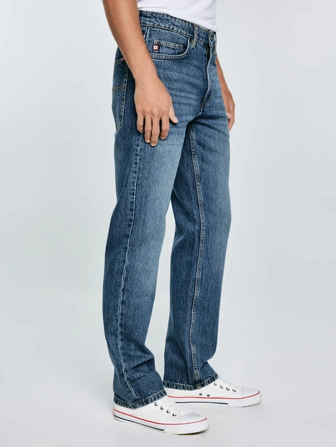 Jeansy regular fit męskie Big Star Colt 334 W31L32 Niebieskie (5900714893903) - obraz 4