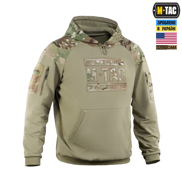Кофта M-Tac Hoodie Combat Multicam/Tan XS 20520083-XS - изображение 3