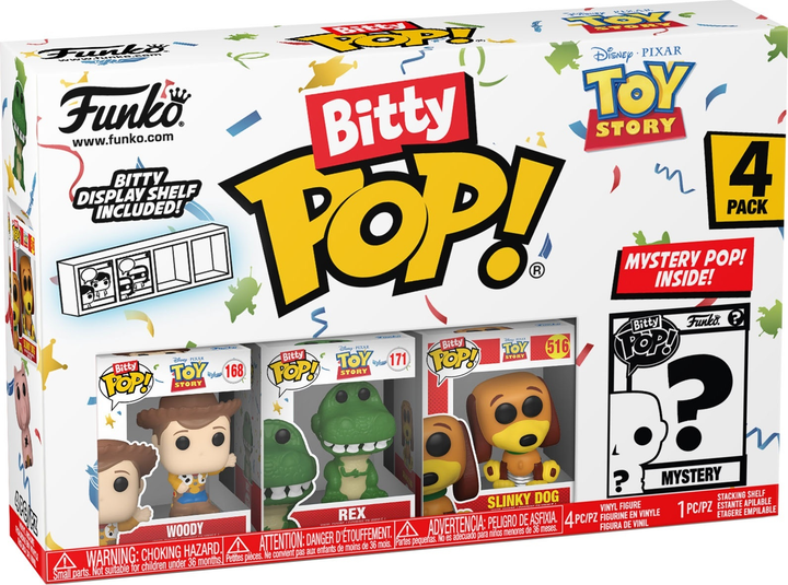 Zestaw figurek-niespodzianek Funko Bitty Pop Disney Historia zabawek Woodie 2.2 cm 4 szt (889698730426) - obraz 1
