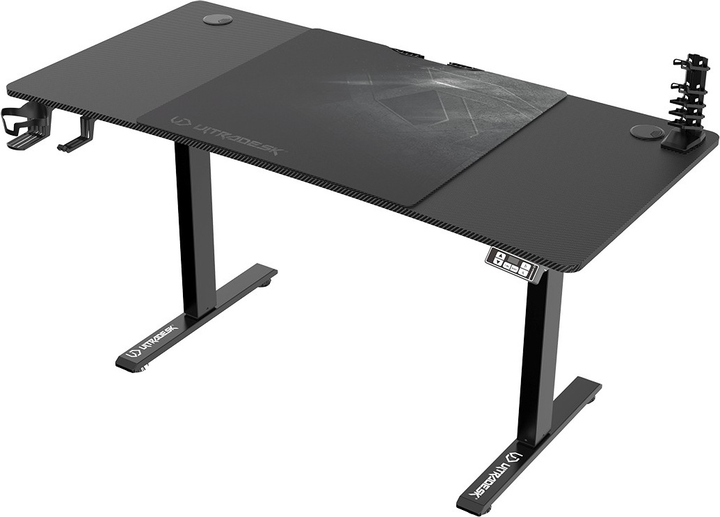 Biurko gamingowe ULTRADESK Level V2 Black (UDESK-LVA-BB) - obraz 3