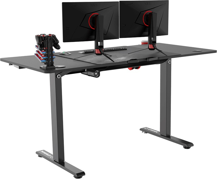 Biurko gamingowe ULTRADESK Level V2 Black (UDESK-LVA-BB) - obraz 8