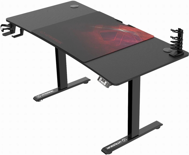 Biurko gamingowe ULTRADESK Level V2 Red (UDESK-LVA-RD) - obraz 3