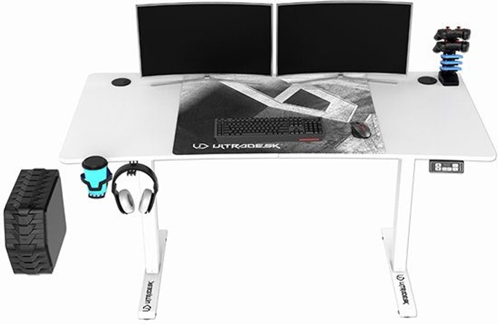 Ігровий стіл ULTRADESK Level V2 White (UDESK-LVA-WT) - зображення 6